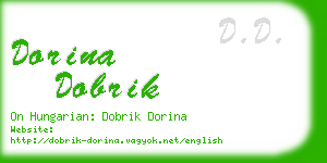 dorina dobrik business card